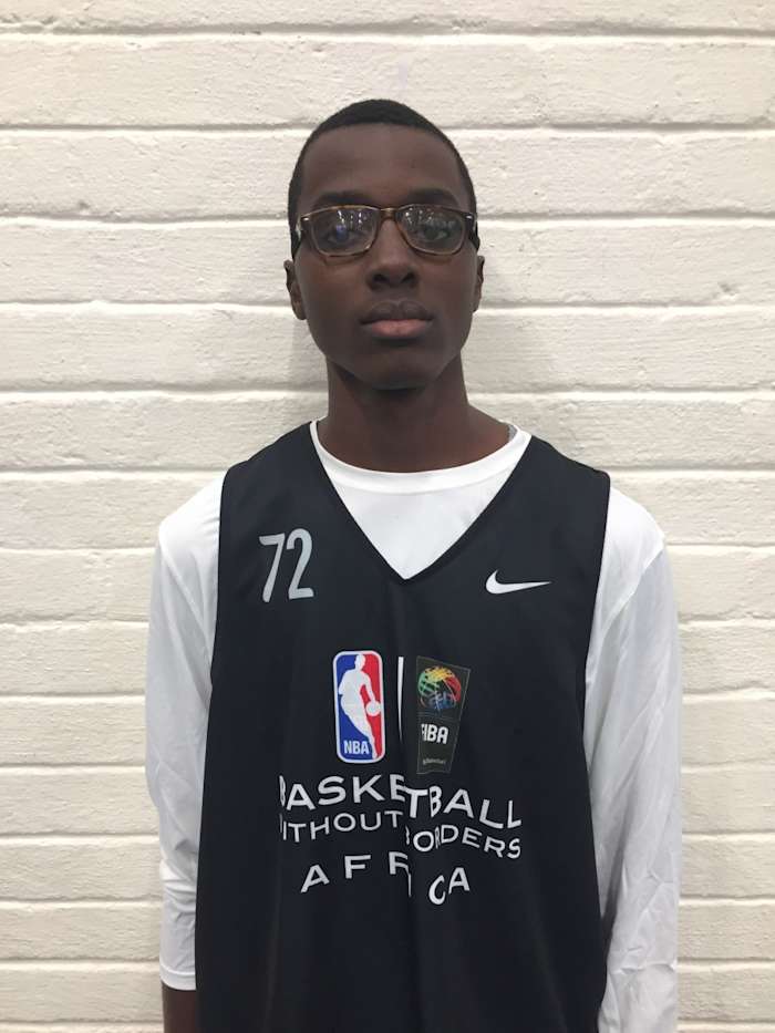 Christian Koloko poses for a photo at the 2017 Basketball Without Borders event in Johannesburg, South Africa